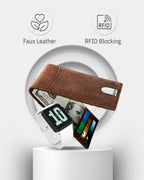 Vegan Leather Slim Money Clip Wallet
