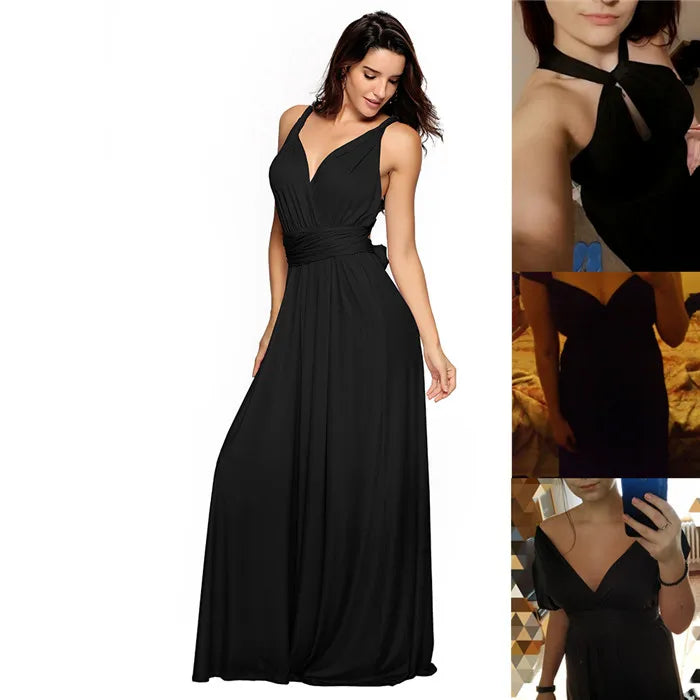 Women Long Party Dress Club Floor-Length Summer Backless Bandage Maxi Dress Multiway Bridesmaids Boho Women Dress Vestidos