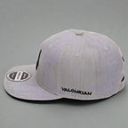 Unisex Grey Wool Snapback