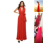 Women Long Party Dress Club Floor-Length Summer Backless Bandage Maxi Dress Multiway Bridesmaids Boho Women Dress Vestidos