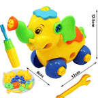 Early Learning Education Screw Nut Group Installed Plastic 3d Puzzle Disassembly Motorcycle Kids Toys for Children Jigsaw