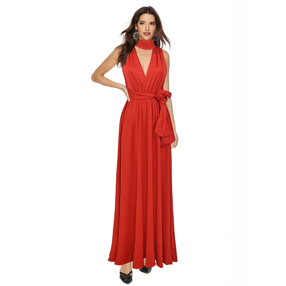 Women Long Party Dress Club Floor-Length Summer Backless Bandage Maxi Dress Multiway Bridesmaids Boho Women Dress Vestidos