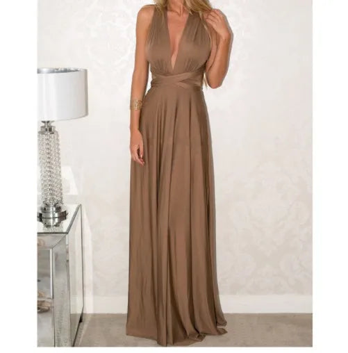 Women Long Party Dress Club Floor-Length Summer Backless Bandage Maxi Dress Multiway Bridesmaids Boho Women Dress Vestidos