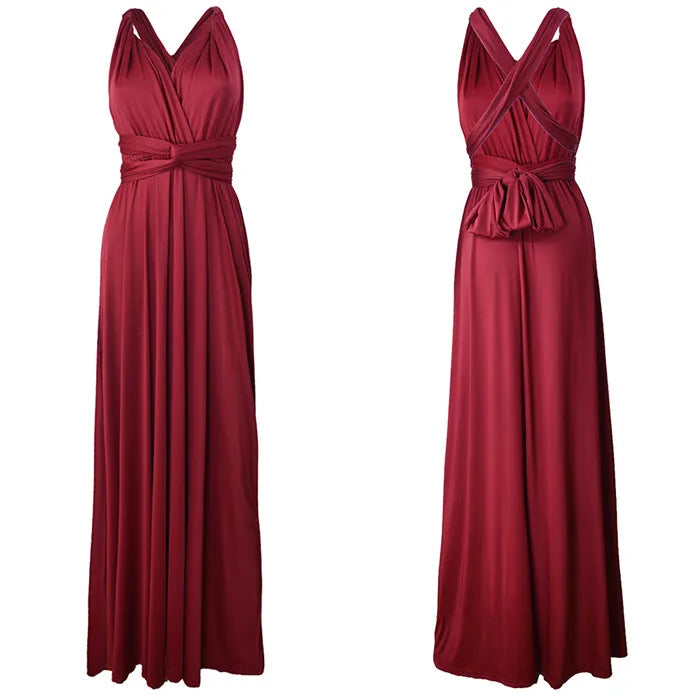 Women Long Party Dress Club Floor-Length Summer Backless Bandage Maxi Dress Multiway Bridesmaids Boho Women Dress Vestidos