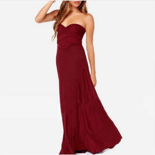 Women Long Party Dress Club Floor-Length Summer Backless Bandage Maxi Dress Multiway Bridesmaids Boho Women Dress Vestidos