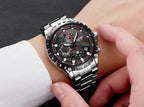 2025 LIGE Men Watch Fashion Quartz Watch Mens Top Brand Luxury All Steel Business Waterproof Sport Watch Relogio Masculino+BOX