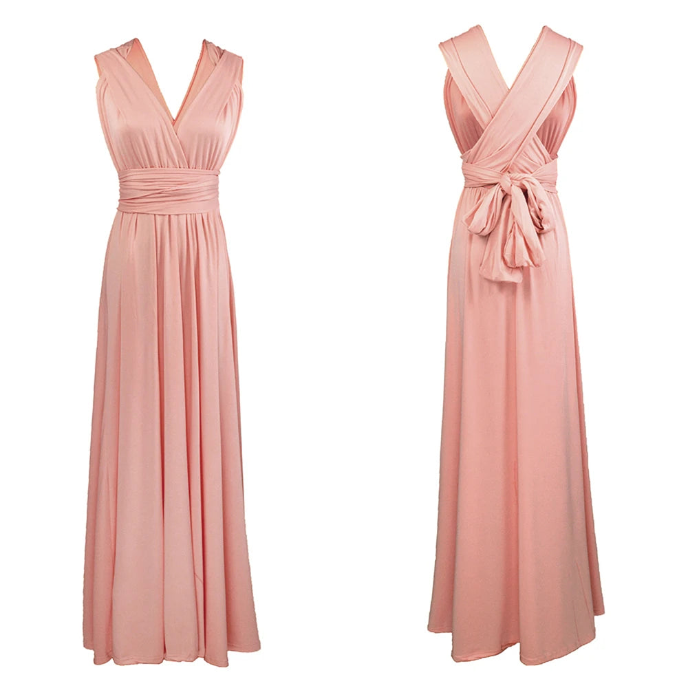 Women Long Party Dress Club Floor-Length Summer Backless Bandage Maxi Dress Multiway Bridesmaids Boho Women Dress Vestidos