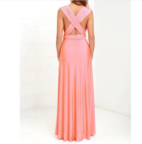 Women Long Party Dress Club Floor-Length Summer Backless Bandage Maxi Dress Multiway Bridesmaids Boho Women Dress Vestidos