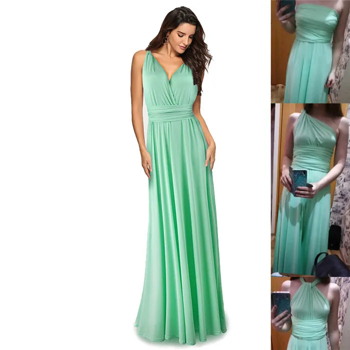 Women Long Party Dress Club Floor-Length Summer Backless Bandage Maxi Dress Multiway Bridesmaids Boho Women Dress Vestidos