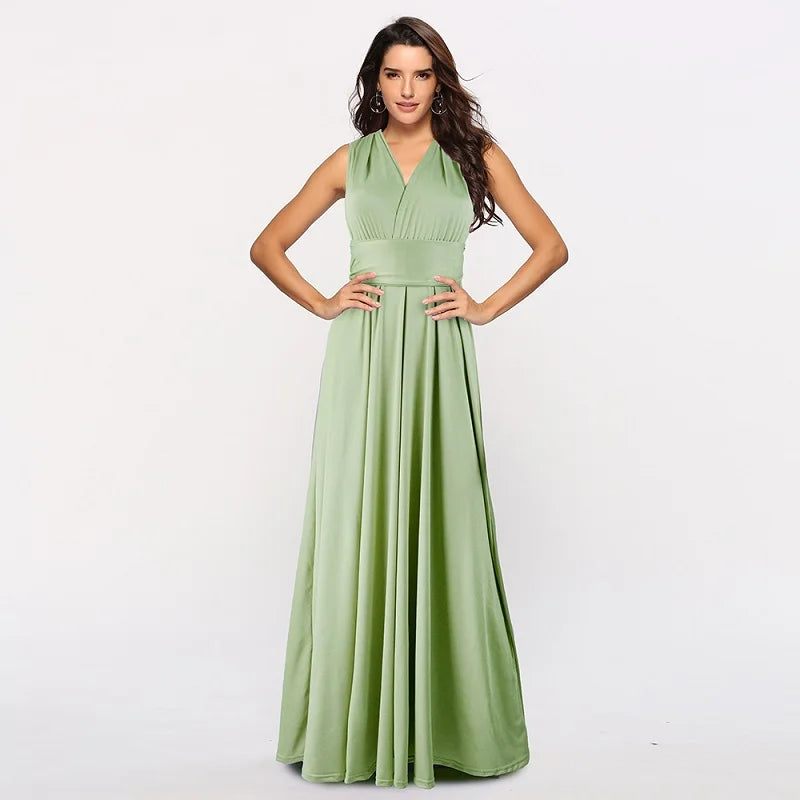Women Long Party Dress Club Floor-Length Summer Backless Bandage Maxi Dress Multiway Bridesmaids Boho Women Dress Vestidos