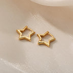 Minimalist Star Hoop Earrings for Everyday Elegance