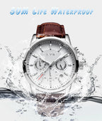LIGE 2025 Watch Men Fashion Sports Quartz Clocks Mens Watches Top Brand Leather Military Waterproof Date Watch Relogio Masculino