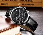 LIGE 2025 Watch Men Fashion Sports Quartz Clocks Mens Watches Top Brand Leather Military Waterproof Date Watch Relogio Masculino