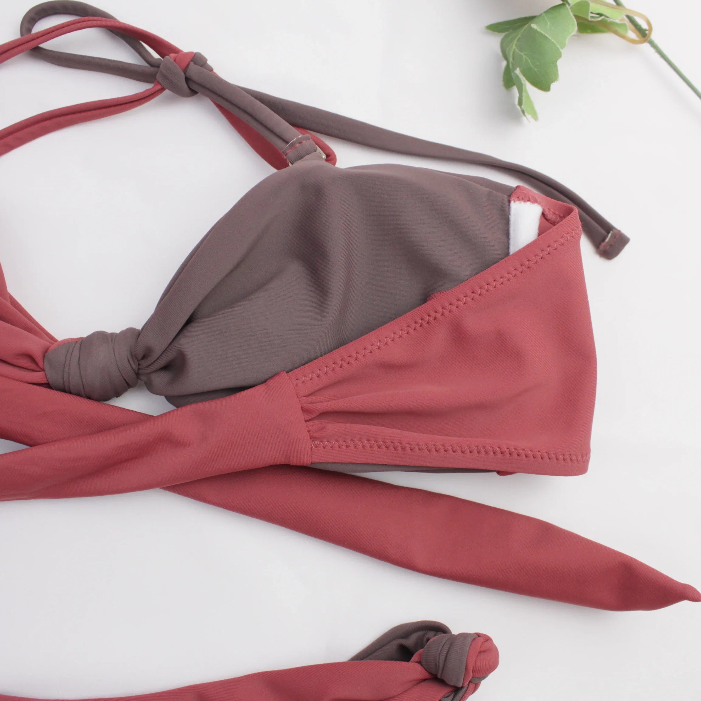 Geelal two piece two color swimsuit