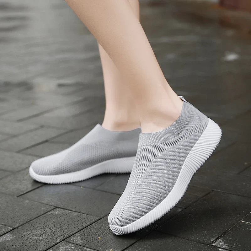 Comfortable Slip On Women Sneakers Walking Flats Size 42