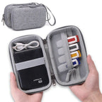 Hard Travel Electronic Organizer Case for Power Adapter Chargers Cables Power Bank USB Flash Disk SD Card Portable Accessories