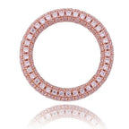 925 Sterling Silver Stamp Full Iced Out Cubic Zirconia Ring