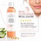 Organic Hydrating Facial Cleanser with Exfoliating Jojoba Beads – 8 oz