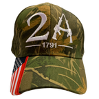 Woodland Camo Second Amendment Hat - 2889