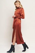IT'S YOUR PLACE WOVEN MIDI DRESS