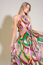 AS TIME GOES BY WOVEN MAXI DRESS