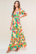 EXCEPTIONAL EXPRESSION WOVEN MAXI DRESS