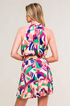 SWEETLY ELEVATED WOVEN MINI DRESS