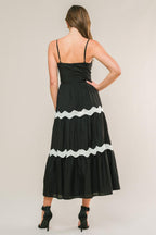 SUMMER SPRITZ WOVEN MIDI DRESS