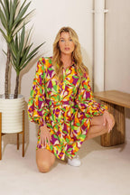 WORLD IS YOUR OYSTER WOVEN MINI DRESS