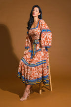 BITTER SWEET WOVEN MIDI DRESS