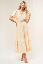 WITH THE GIRLS WOVEN MIDI DRESS