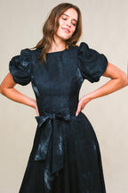 GARDEN GRACE TWILL MIDI DRESS