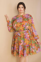 MUTED GARDEN WOVEN MINI DRESS
