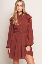 CALL IT LOVE WOVEN MINI DRESS