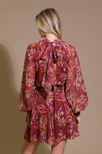 ARTISTIC ESSENCE WOVEN MINI DRESS