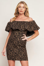 WHEREVER YOU MAY GO WOVEN MINI DRESS
