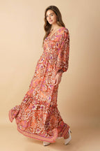 WHISPERING WILLOWS WOVEN MAXI DRESS
