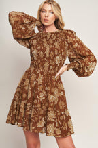 SWEET REMINISCENCE WOVEN MINI DRESS