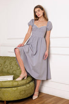 IT'S MY DAY WOVEN MIDI DRESS