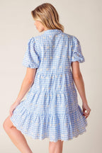 LET'S CATCH UP WOVEN BABYDOLL DRESS