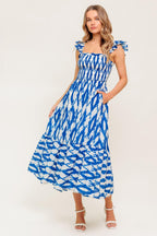 LOST IN THE DETAILS WOVEN MIDI DRESS