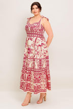 THE GARDEN'S SECRET WOVEN MIDI DRESS