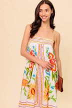 SAID AND DONE IVORY WOVEN MAXI DRESS