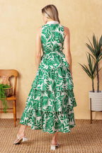 PARK AVENUE WOVEN WOVEN MIDI DRESS