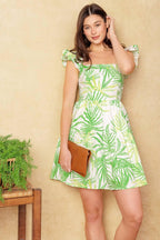 ADORABLE INTENTIONS WOVEN MINI DRESS