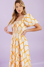 ICONIC SUMMER WOVEN MIDI DRESS