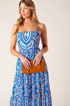 LAKESIDE PICNIC WOVEN MAXI DRESS