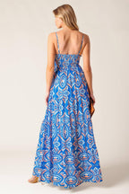 LAKESIDE PICNIC WOVEN MAXI DRESS