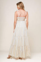 WAVES OF LIFT WOVEN MAXI DRESS