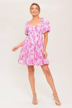 MEADOW RHYTHM WOVEN EYELET MINI DRESS